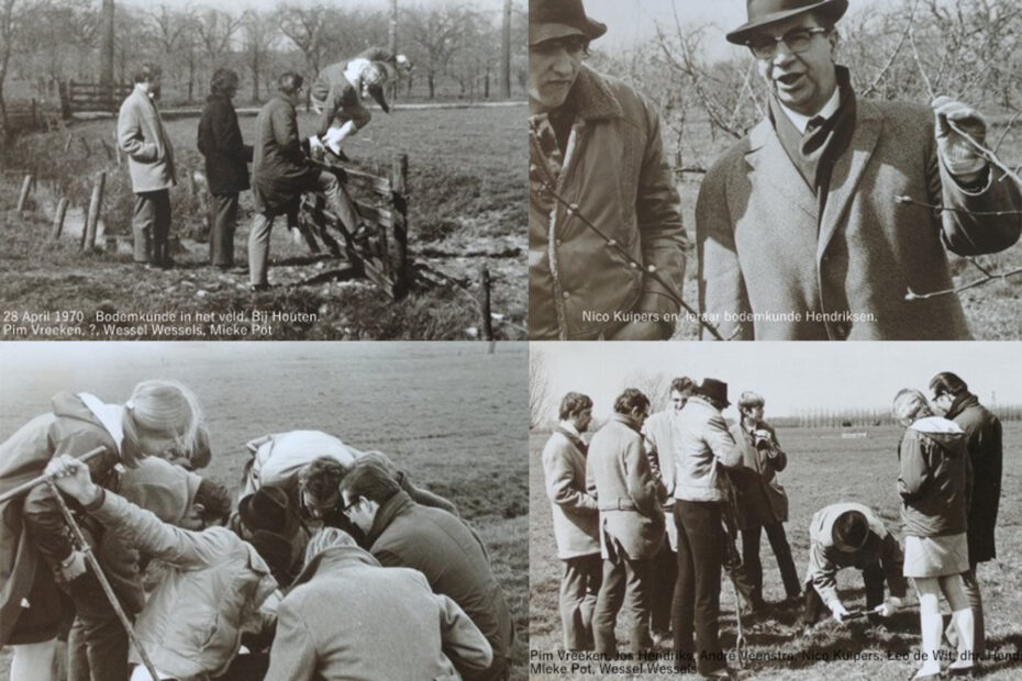 1970 Excursie bodemkunde olv docent Hendriksen