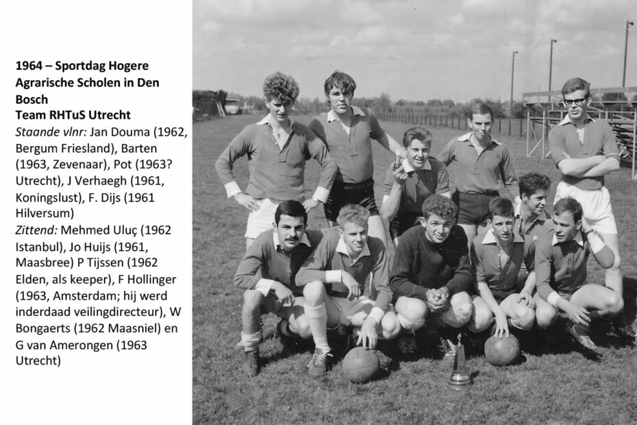 1964 Sportdag Hogere Agrarische Scholen team RHTuS Utrecht