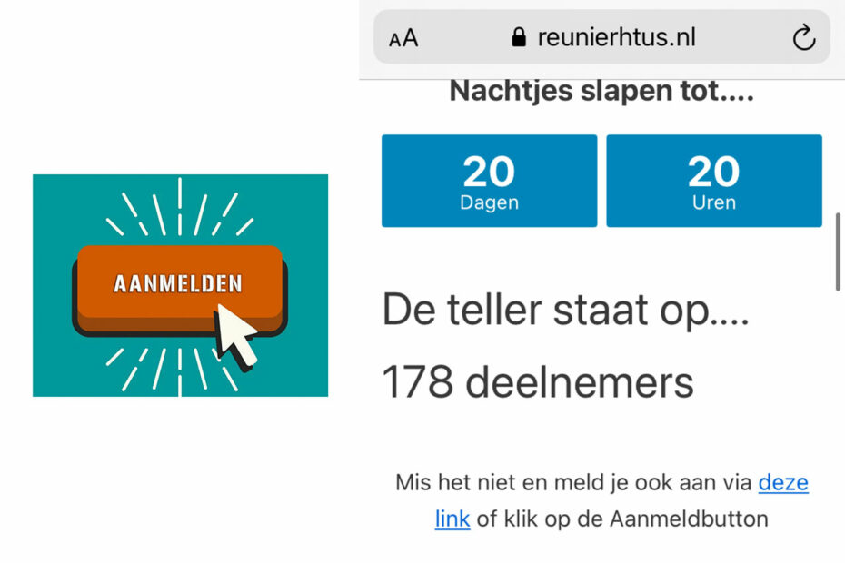 snel aanmelden voor reunie rhtus